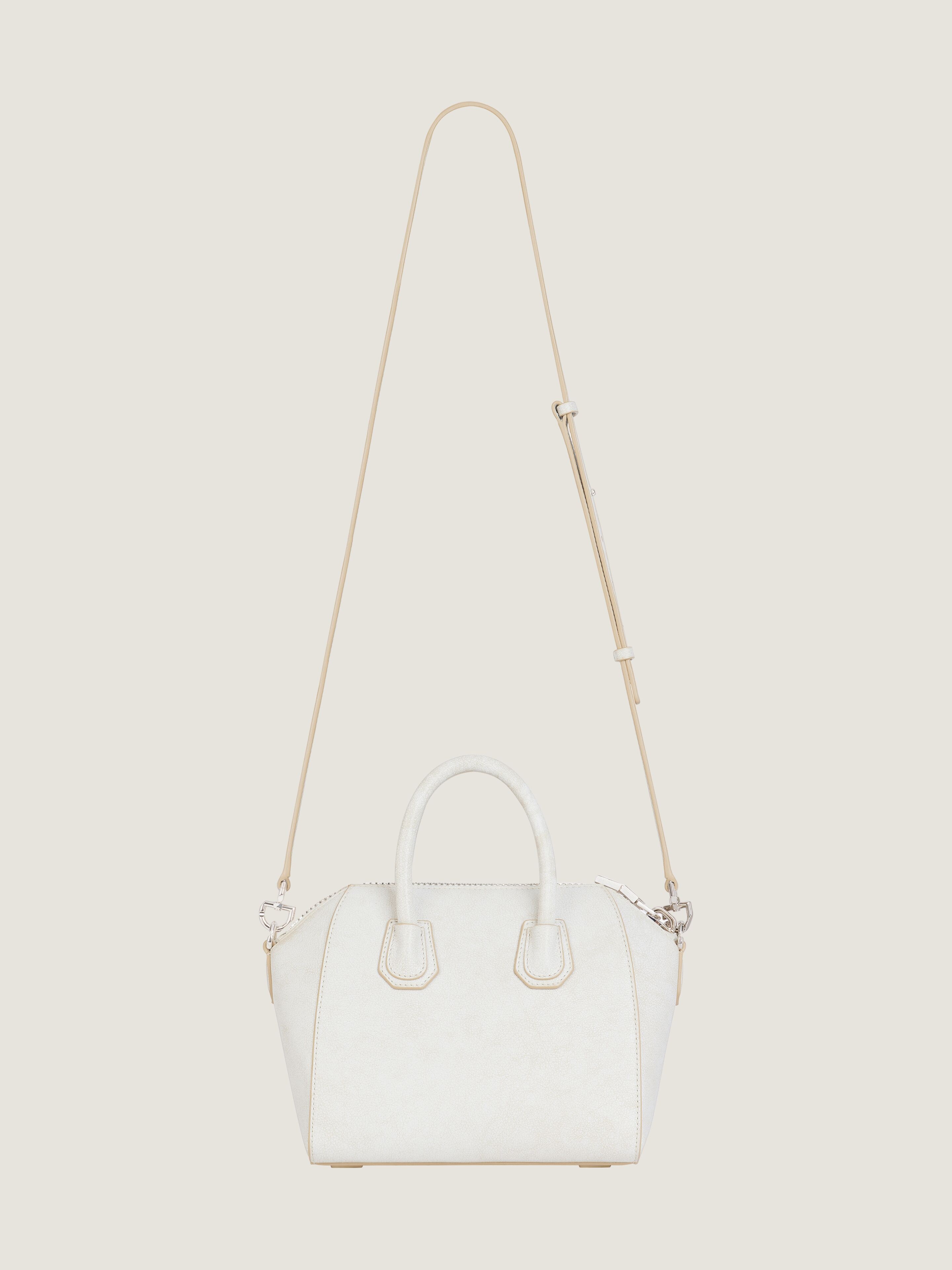 Mini Antigona bag in aged leather